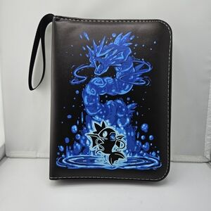 Pokemon  Trading Card Binder With 50 Sleeves, Wrist Strap & Zip Closre NEE